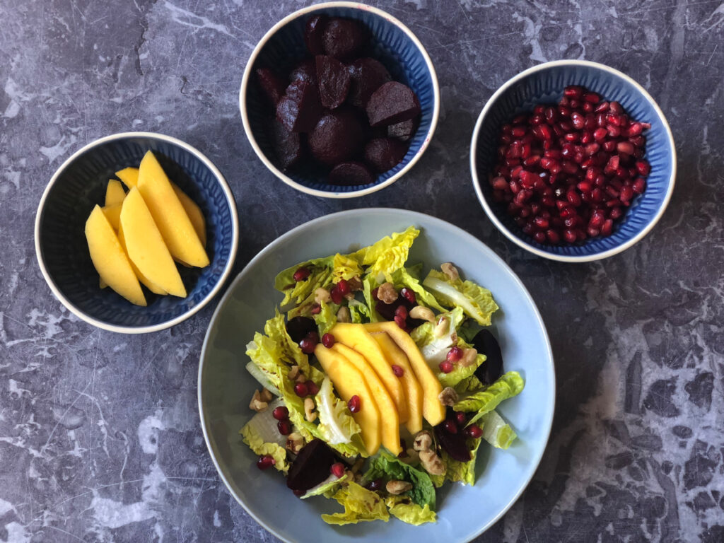 Beetroot and Mango Salad, one of my delicious spring salad recipes