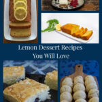A selection Lemon Dessert Recipes in a collage post