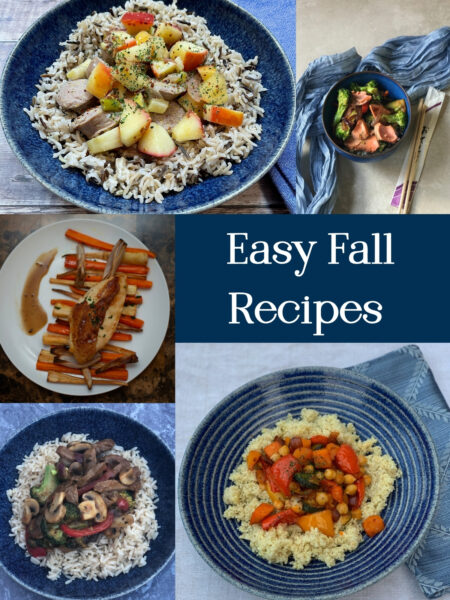 a collage of Five Easy Fall Recipes