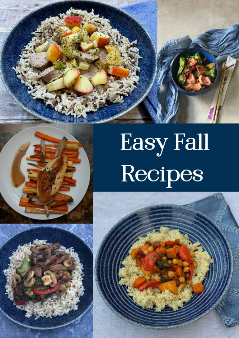 a collage of Five Easy Fall Recipes